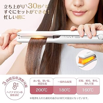 匿名配送　ヘアアイロン　ストレート　カール　BAYATA Amazon | BAYATA ヘアアイロン ストレート カール 2WAY【100